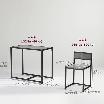 Industrial Dining Set For 2, Kitchen Table With Chairs Dining Table Sets at Gallery Canada