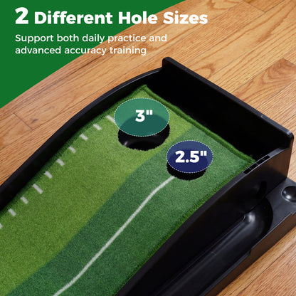 Indoor Golf Putting Mat, Auto Ball Return, 3 Practice Balls Golf at Gallery Canada