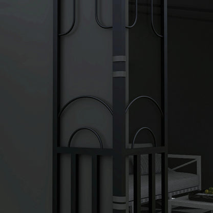 10' x 13' Wall Pergola, Outdoor Gazebo, UV Resistant, Dark Grey Pergolas at Gallery Canada