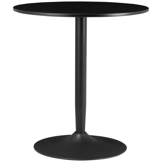Modern Kitchen Table for 2, Round Dining Table, Steel Base, Black Bar Tables & Dining Tables Black at Gallery Canada