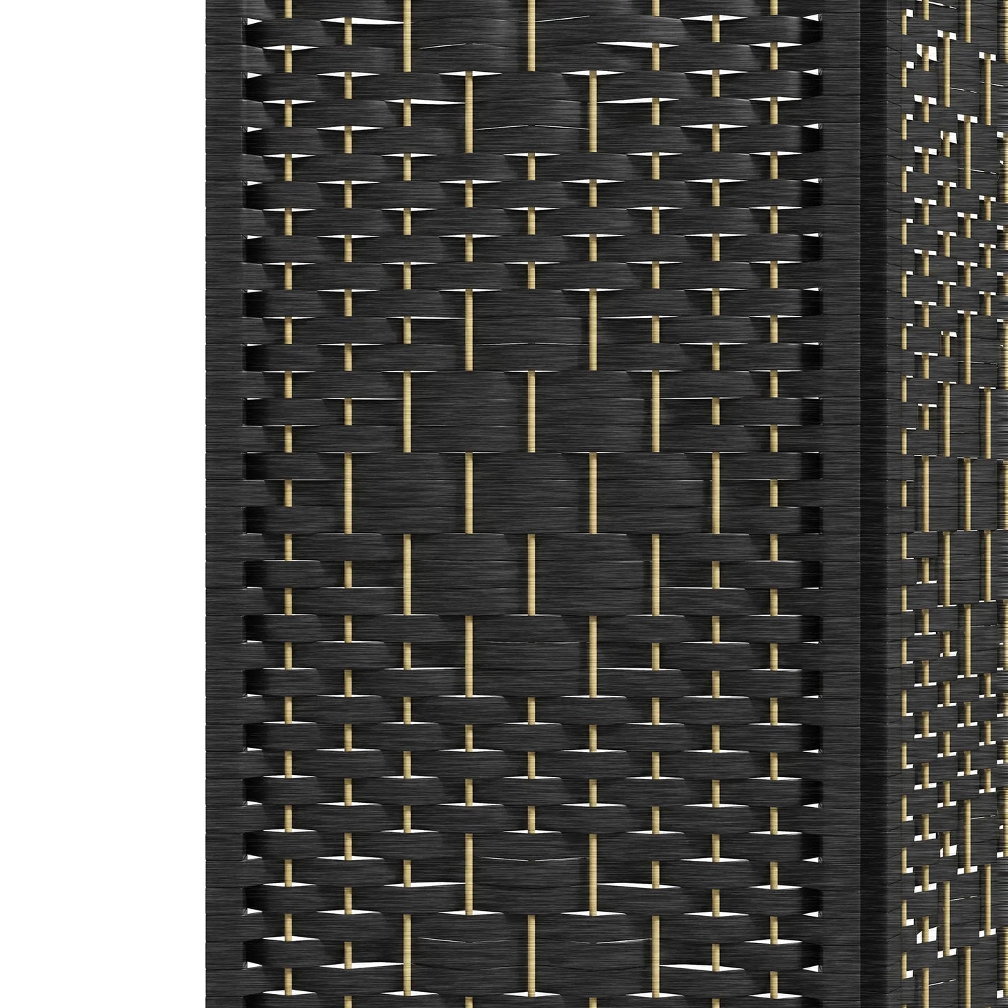 4 Panel Folding Room Divider, Portable Privacy Screen, Black Room Dividers at Gallery Canada