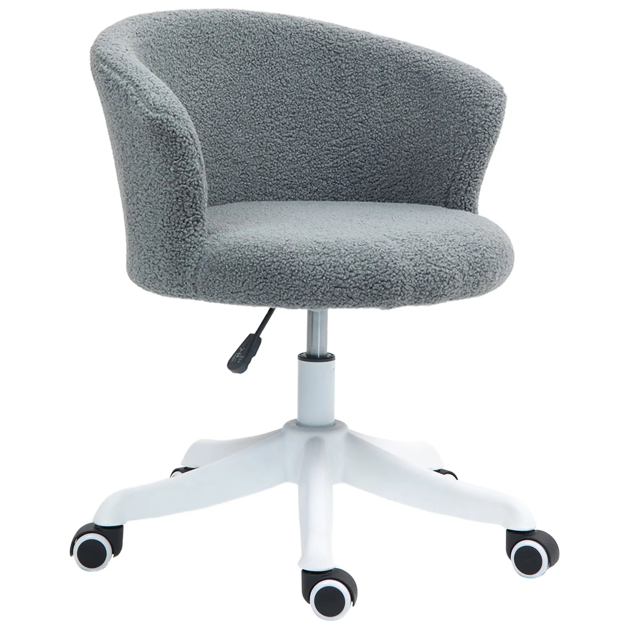 Armless Office Chair, Adjustable Height, Swivel Wheels, Mid Back, Grey Office Chairs Grey at Gallery Canada