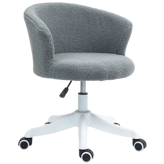 Armless Office Chair, Adjustable Height, Swivel Wheels, Mid Back, Grey Office Chairs Grey at Gallery Canada