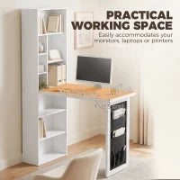 Fold-out Computer Desk, Storage Shelves, Wall Mount, White Computer Desks at Gallery Canada