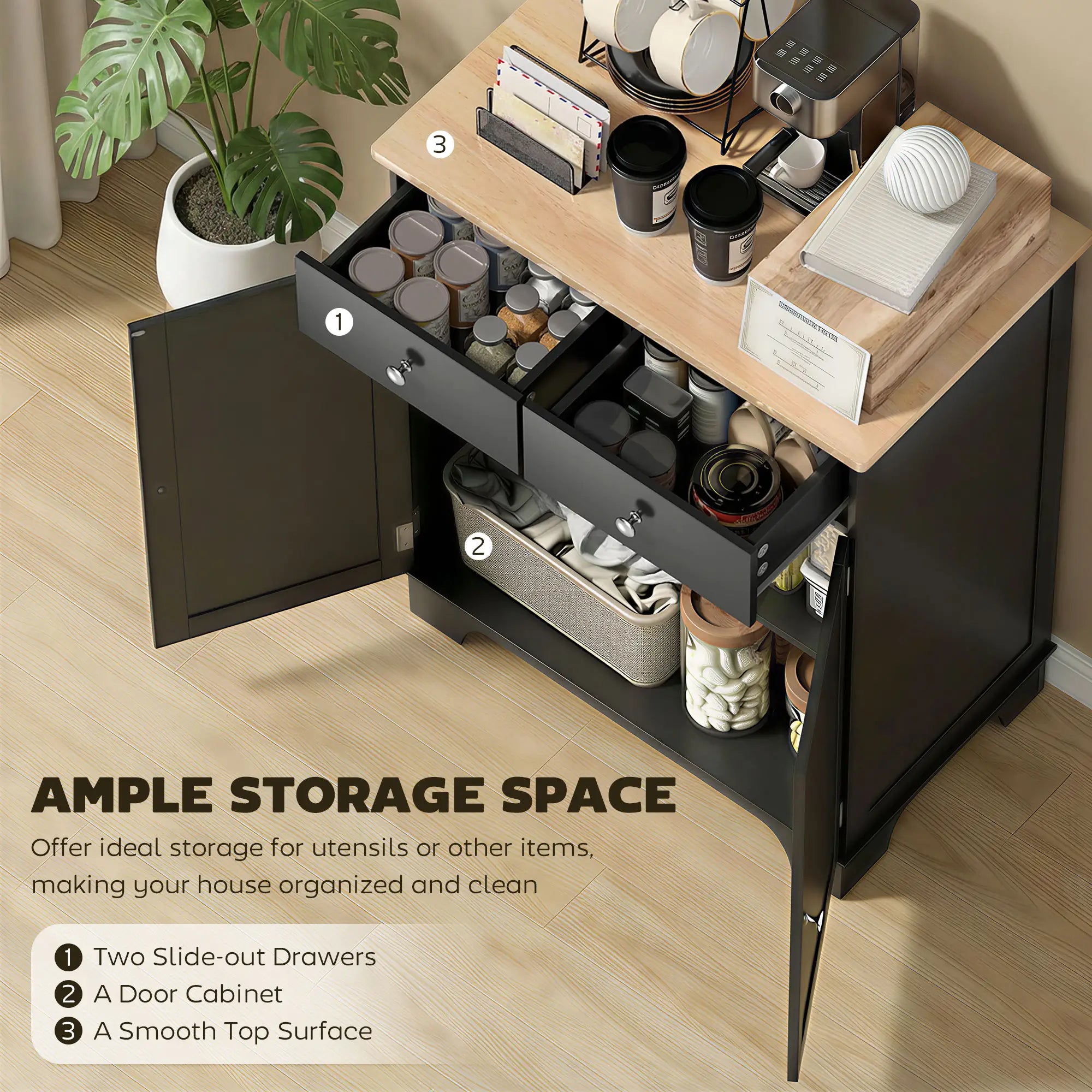 Sideboard Buffet Cabinet, 27