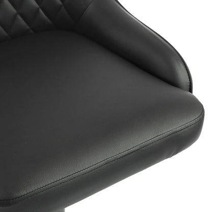 Adjustable Swivel Bar Stools With Backrest, Set Of 2, Black