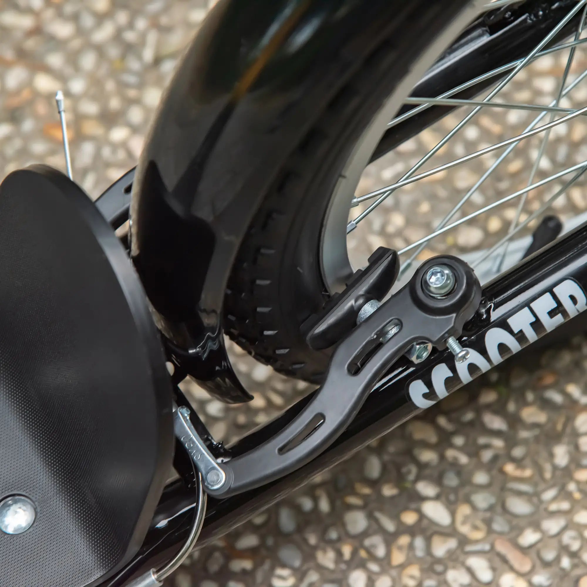 Kids Kick Scooter, Adjustable Handlebar, 2 Brakes, Basket, 16