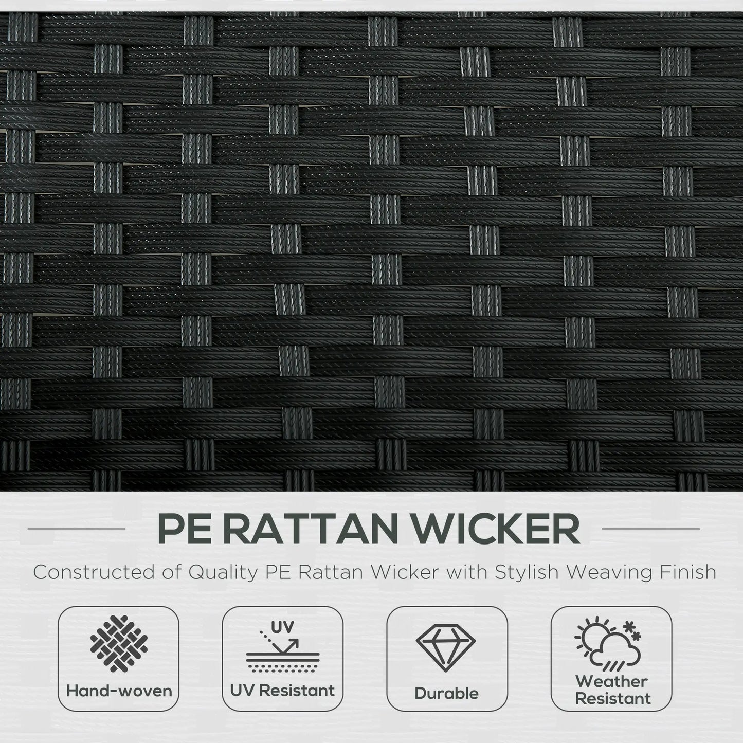 Wicker Double Chaise Lounge, Outdoor Recliner, Rattan Patio Sunbed, Adjustable Backrest, Cream White Chaise Loungers at Gallery Canada