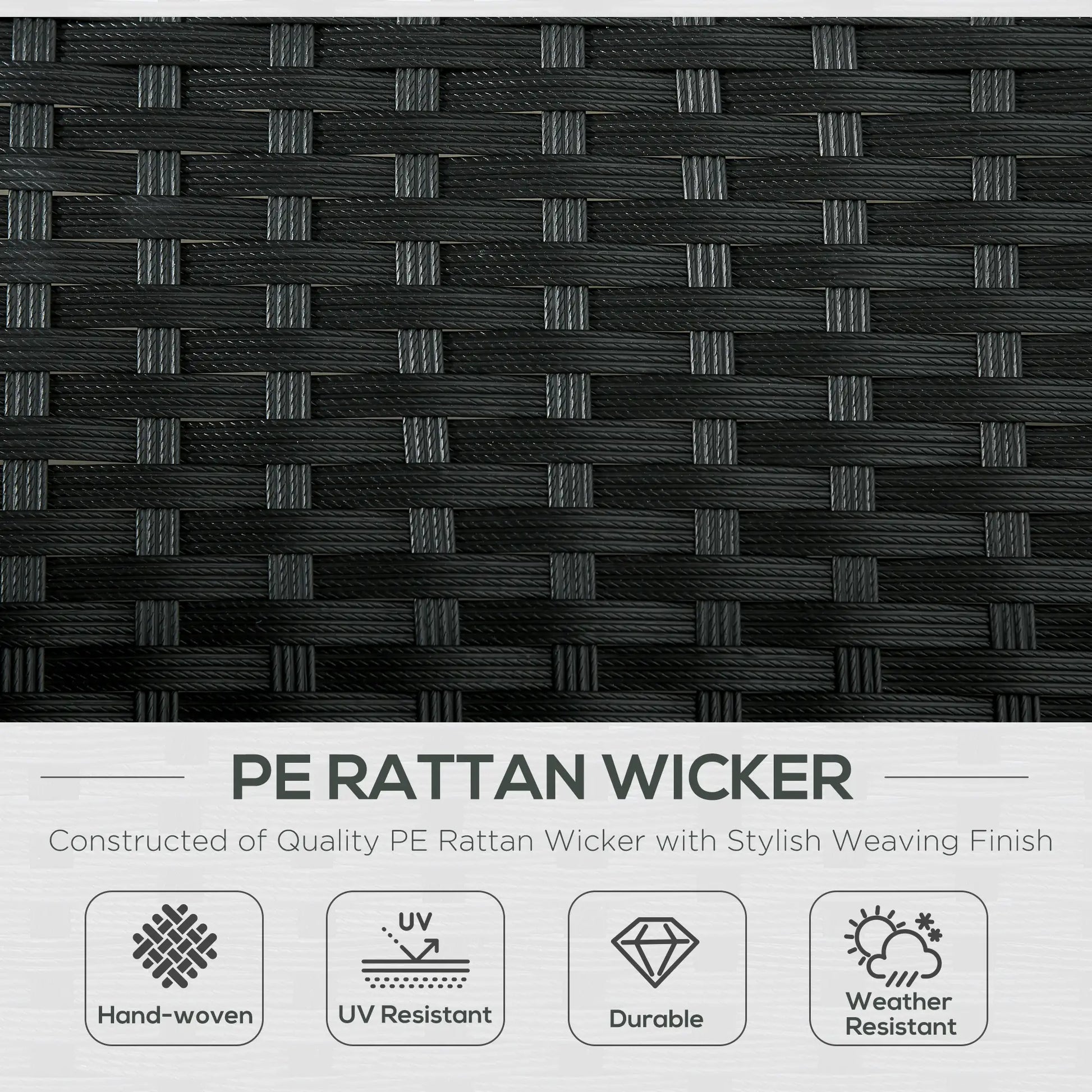 Wicker Double Chaise Lounge, Outdoor Recliner, Rattan Patio Sunbed, Adjustable Backrest, Cream White Chaise Loungers at Gallery Canada