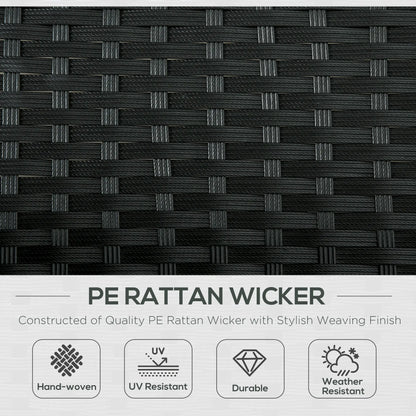 Wicker Double Chaise Lounge, Outdoor Recliner, Rattan Patio Sunbed, Adjustable Backrest, Cream White Chaise Loungers at Gallery Canada