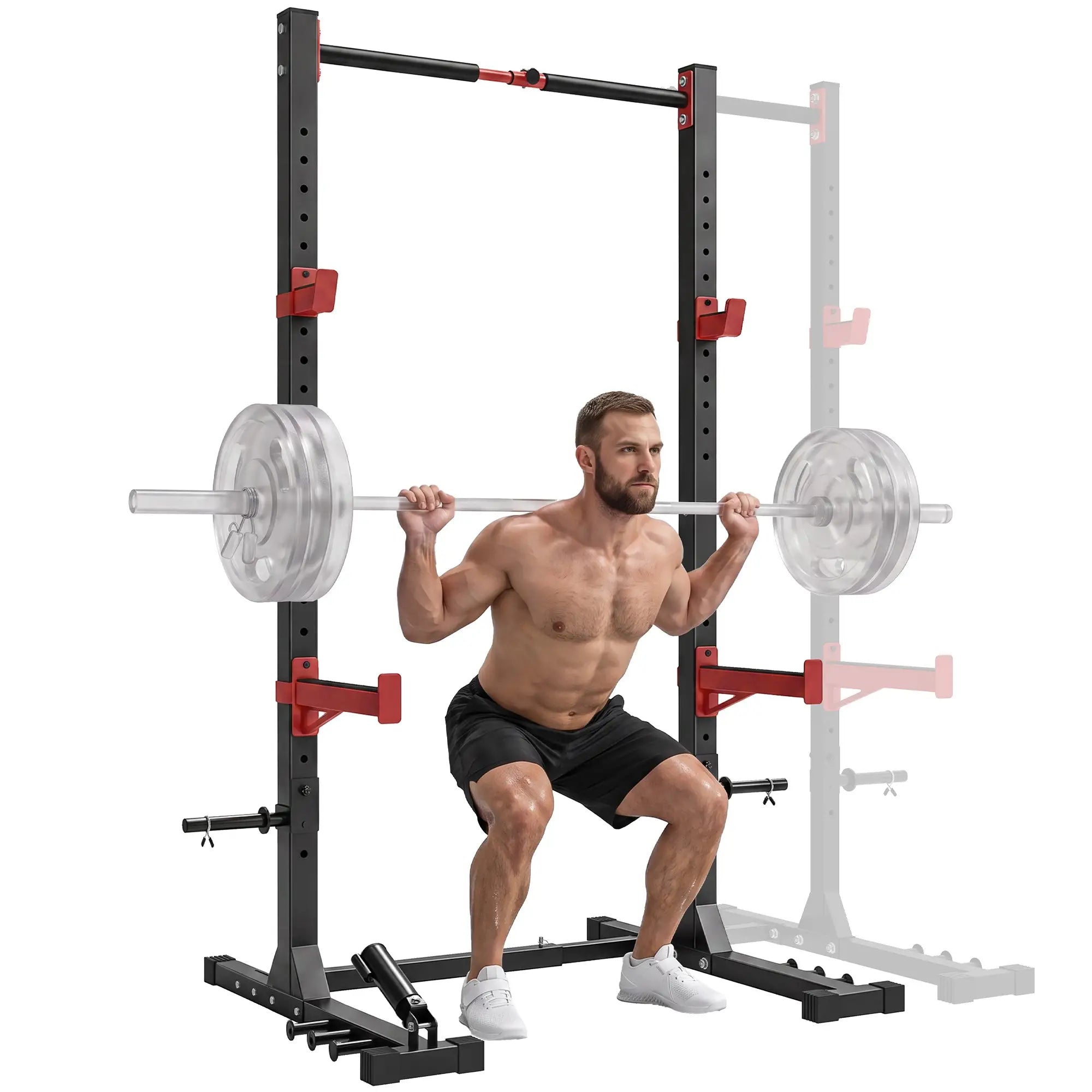 Power Cage Squat Rack, 1100 lb Capacity, Adjustable Power Towers at Gallery Canada