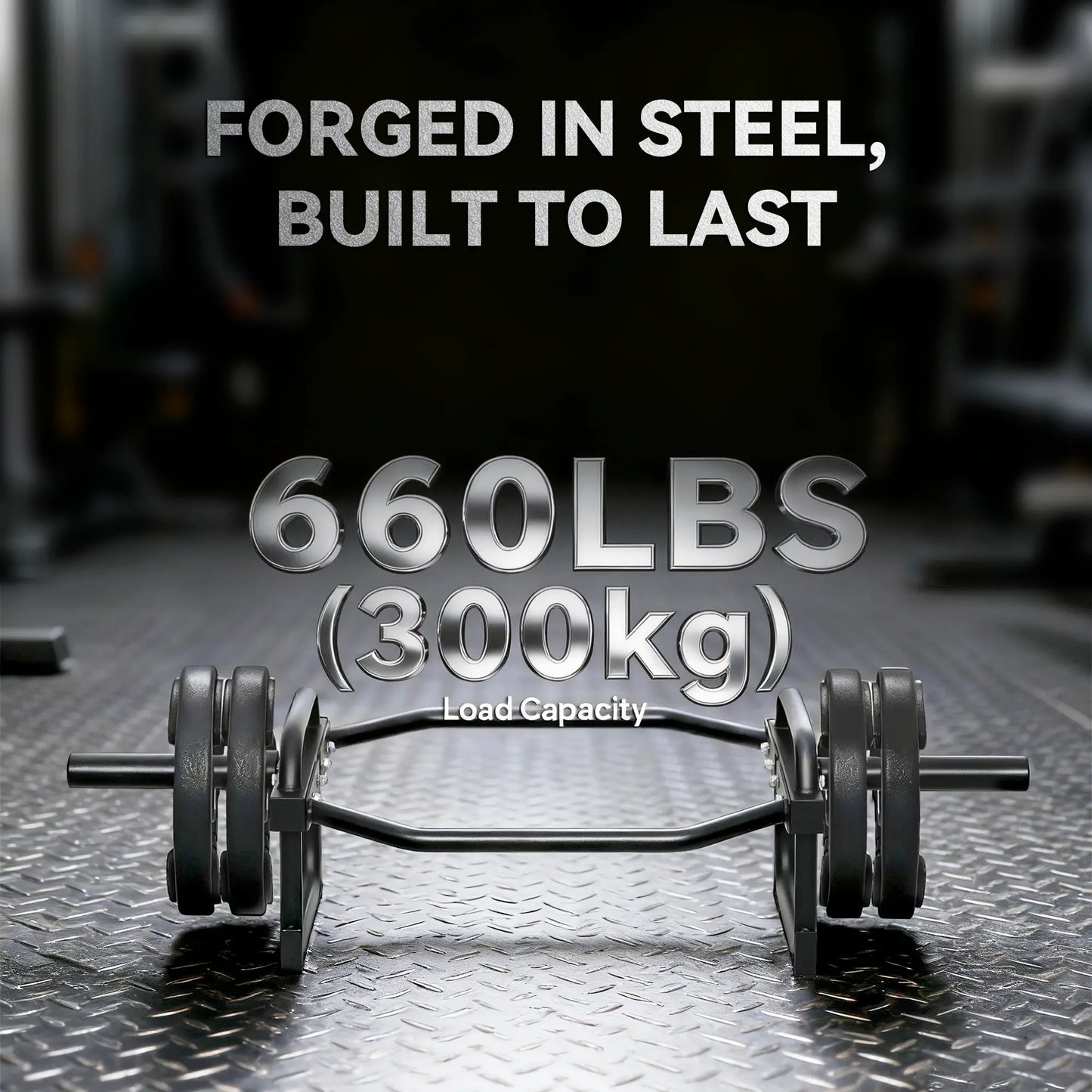 Olympic Deadlifting Bar, 2" Hex Barbell, 660 Lbs Capacity