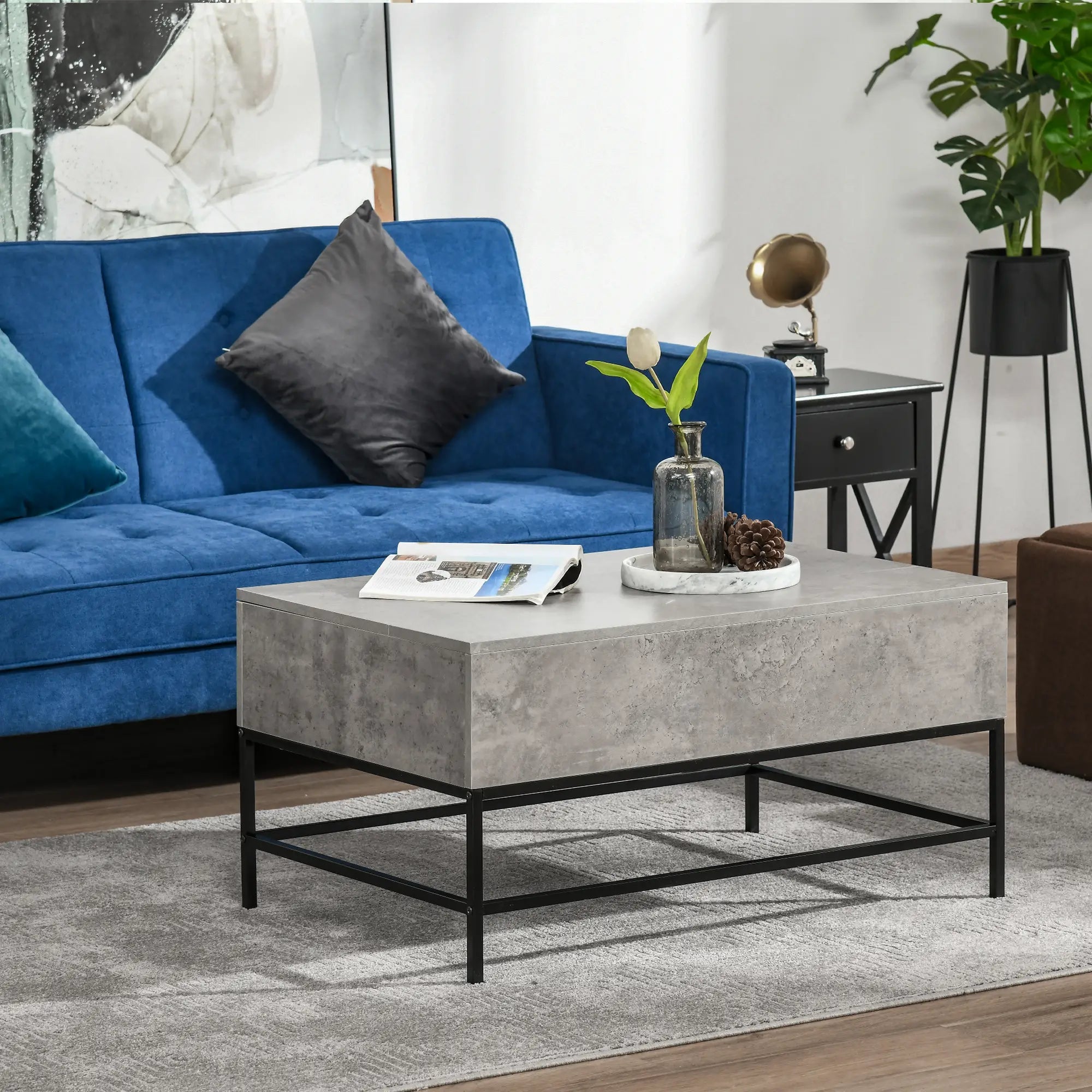 Lift Top Coffee Table, Hidden Storage, Living Room, Grey Coffee Tables at Gallery Canada
