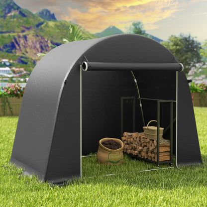 8' x 4' Portable Shed, Waterproof Bike Tent, Roll-Up Zipper Door Sheds at Gallery Canada