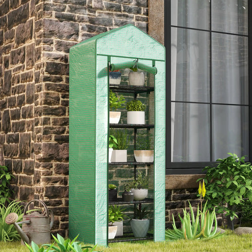 5 Tier Mini Greenhouse, Portable, Transparent, 27.25