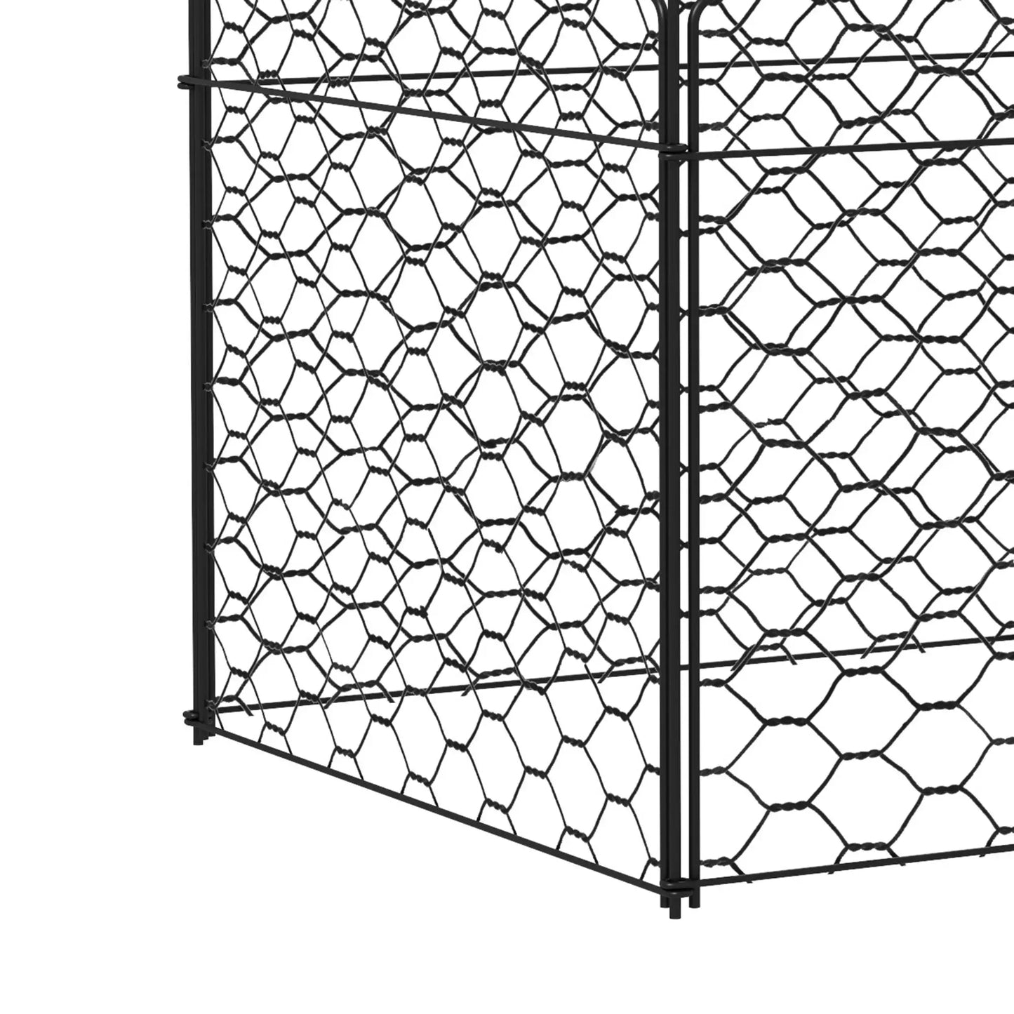 4 Pack Garden Cloches, 12" x 14" Metal Plant Cages, Black Walk In Greenhouses at Gallery Canada