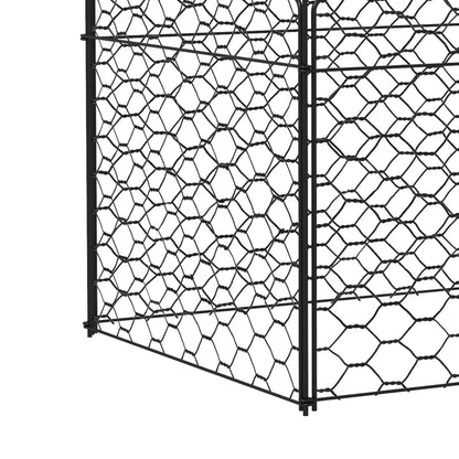 4 Pack Garden Cloches, 12" x 14" Metal Plant Cages, Black Walk In Greenhouses at Gallery Canada