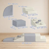 Ensemble de 4 blocs d'escalade en mousse pour bébé en intérieur