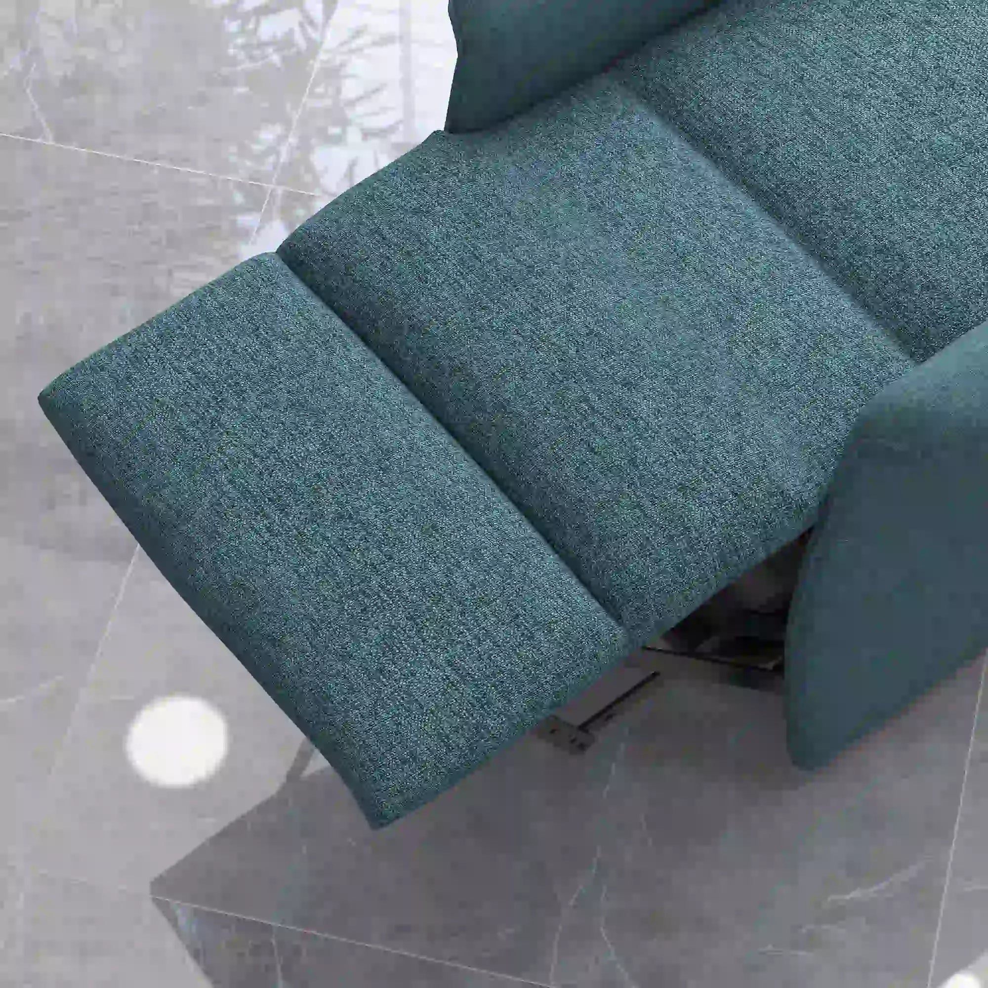 Power Lift Chair Recliner, Remote Control, Side Pockets, Blue Electric Power Lift Chairs at Gallery Canada