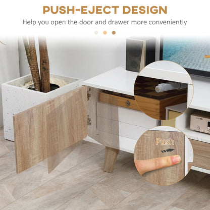 Modern TV Stand for 72" TVs, Push-Open Drawer, Storage, Cable Management TV Stands at Gallery Canada