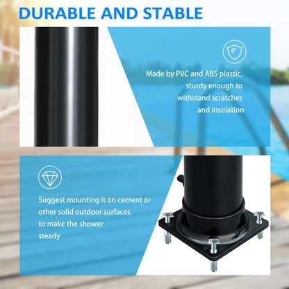 Solar Outdoor Shower, 5.3-Gallon, Adjustable Temperature, Black Outdoor Swimming Pools & Hot Tubs at Gallery Canada
