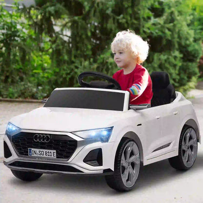 12V Kids Electric Car, Audi Q8 E-Tron Sportback, Remote Control, White Electric Toy Cars at Gallery Canada