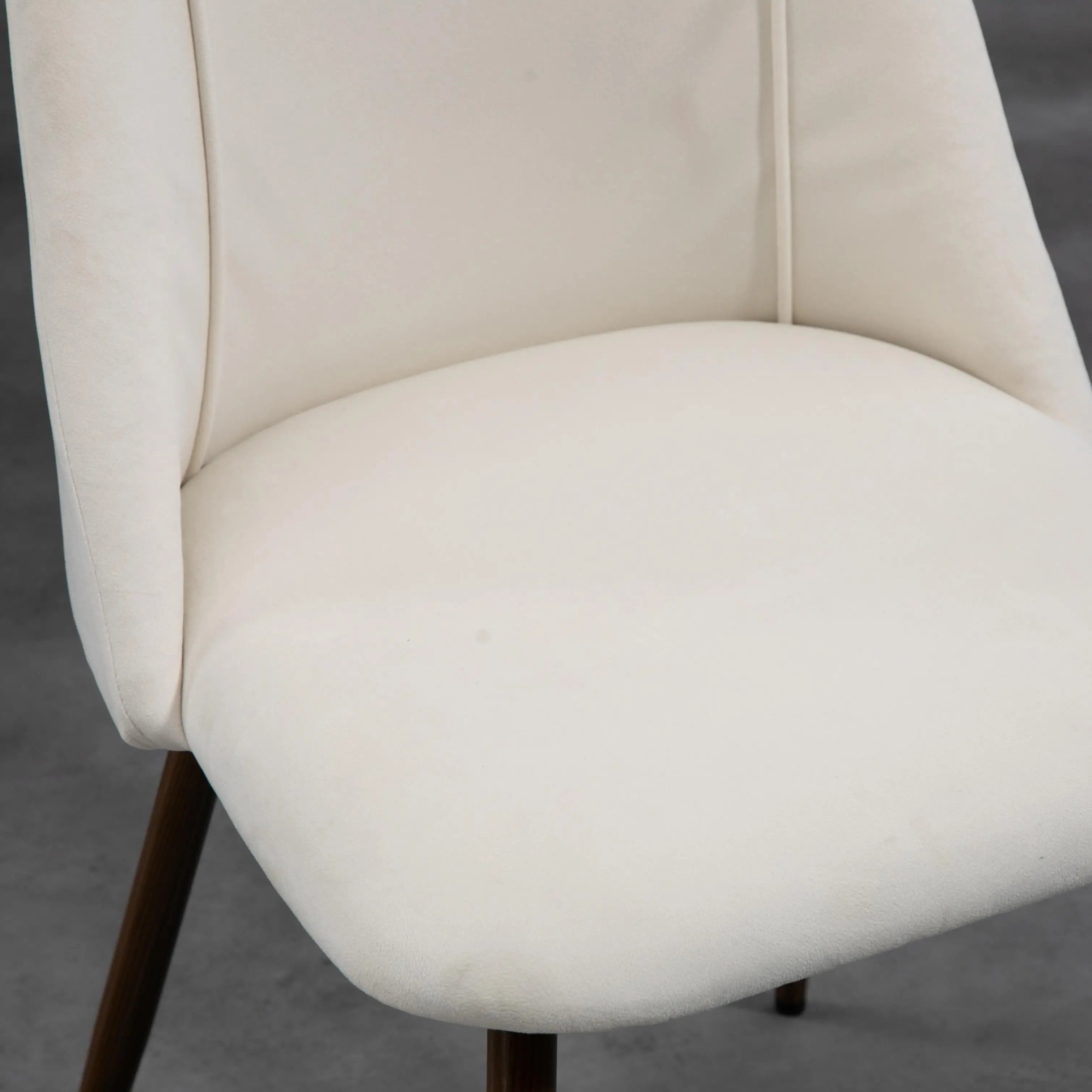 Upholstered Dining Chairs Set of 4, Velvet Accent Chair, Cream White Bar Stools at Gallery Canada