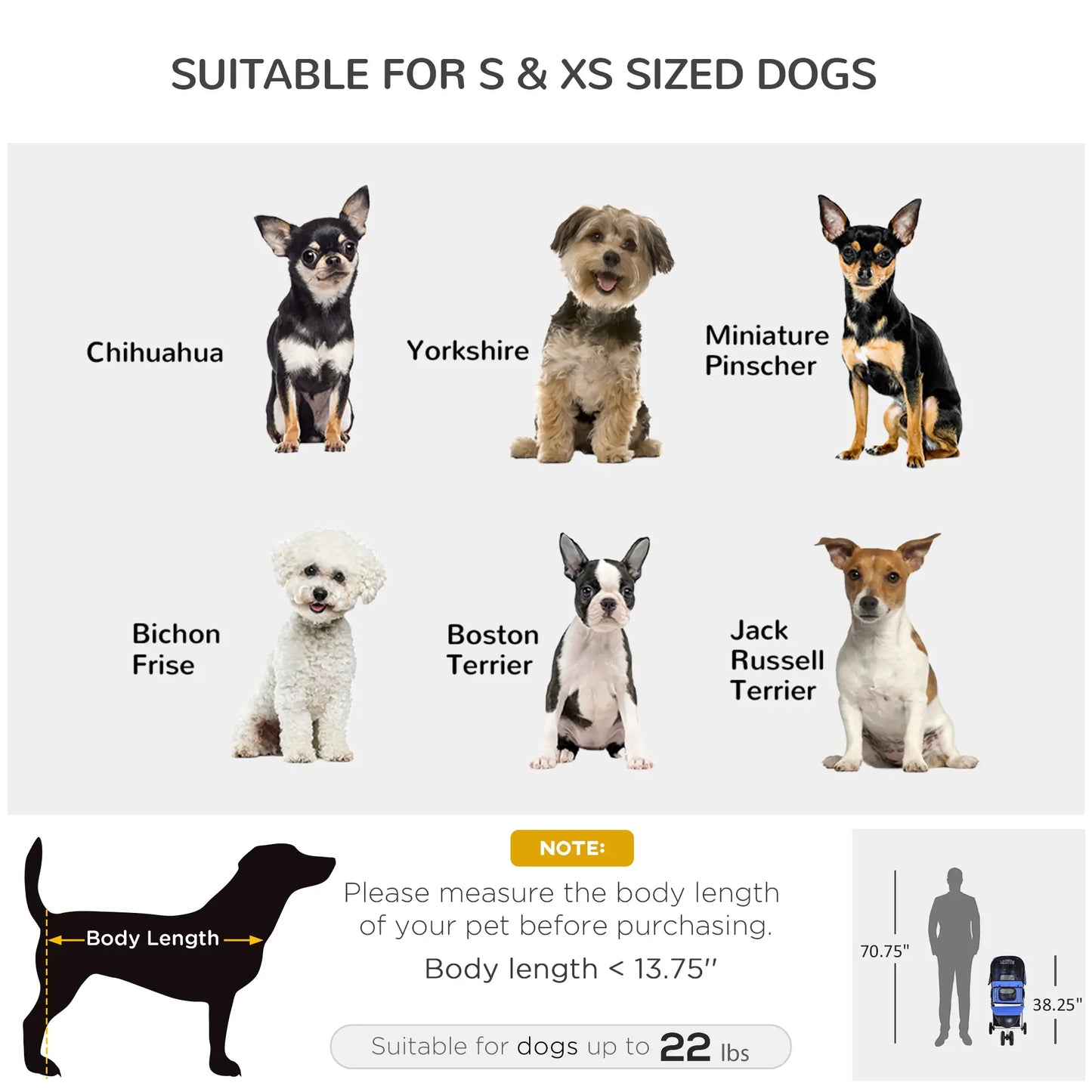 3 Wheel Foldable Dog Stroller, Storage Basket, Adjustable Canopy, Blue Dog Bike Trailers & Strollers at Gallery Canada