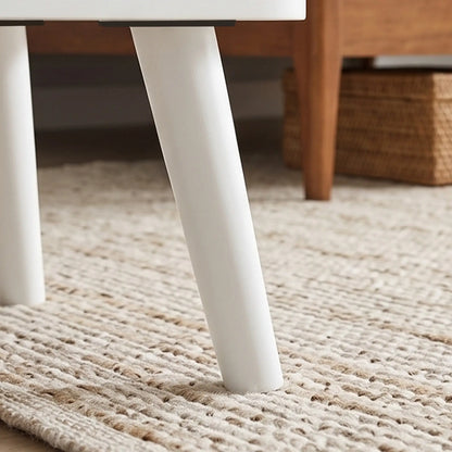 Ensemble de 2 tables de nuit, grain de bois blanc, 2 tiroirs