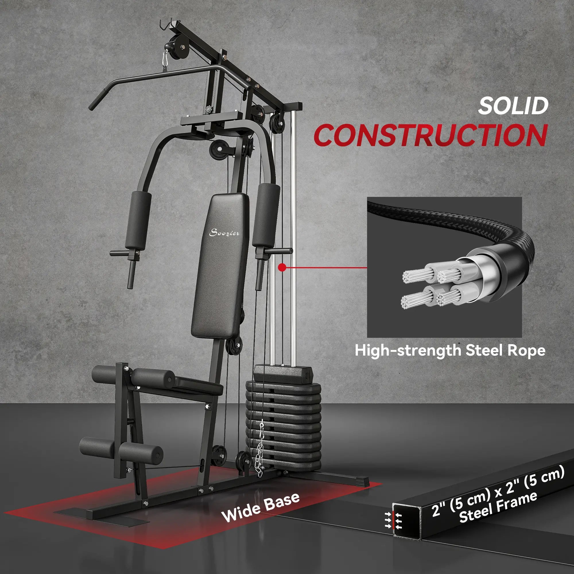Multifunction Home Gym, 99lbs Weight Stack, Full Body Workout Power Towers at Gallery Canada