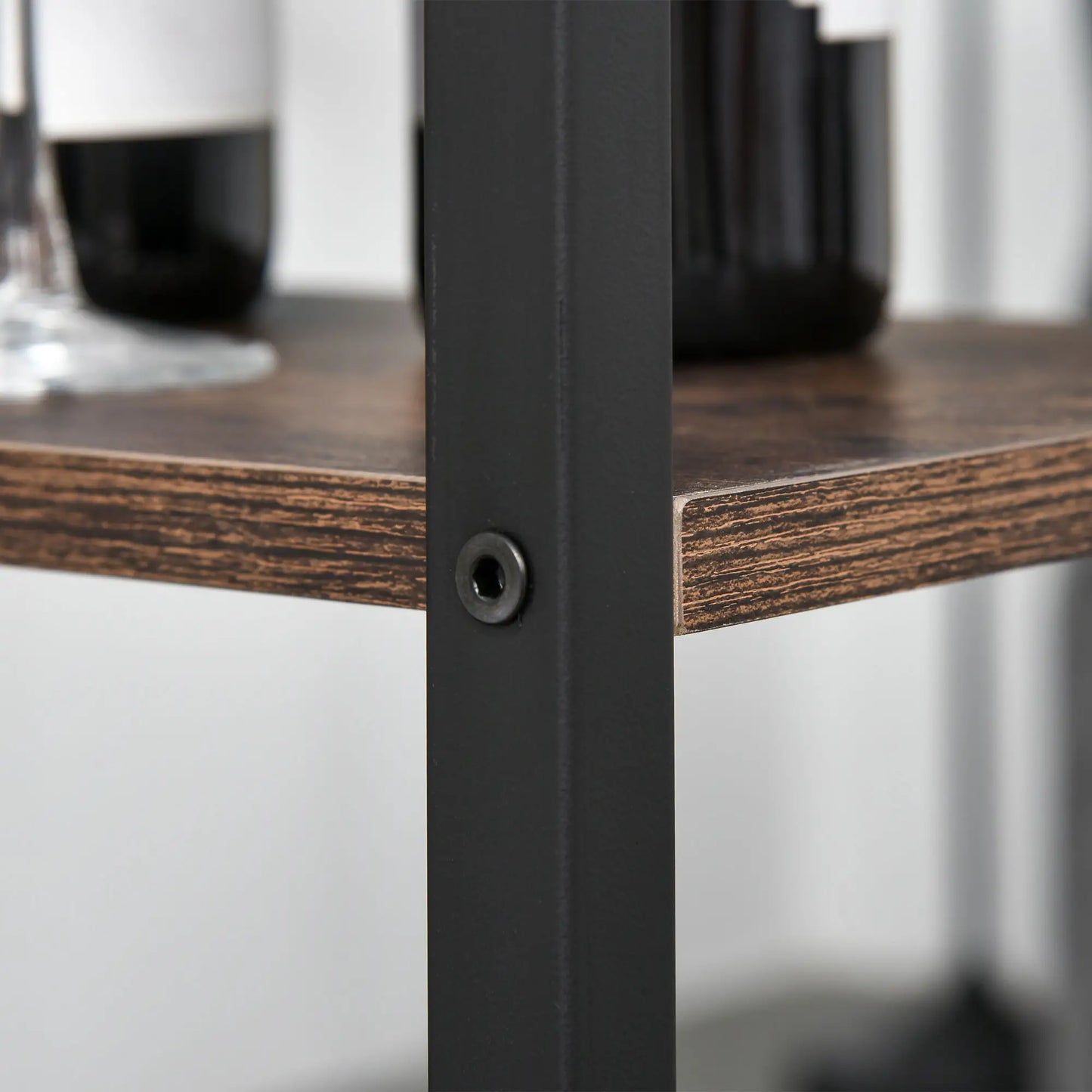 Industrial Dining Table Set for 2, Counter Height, Rustic Brown, Brown Bar Sets at Gallery Canada