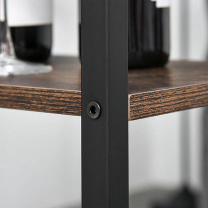 Industrial Dining Table Set for 2, Counter Height, Rustic Brown, Brown Bar Sets at Gallery Canada