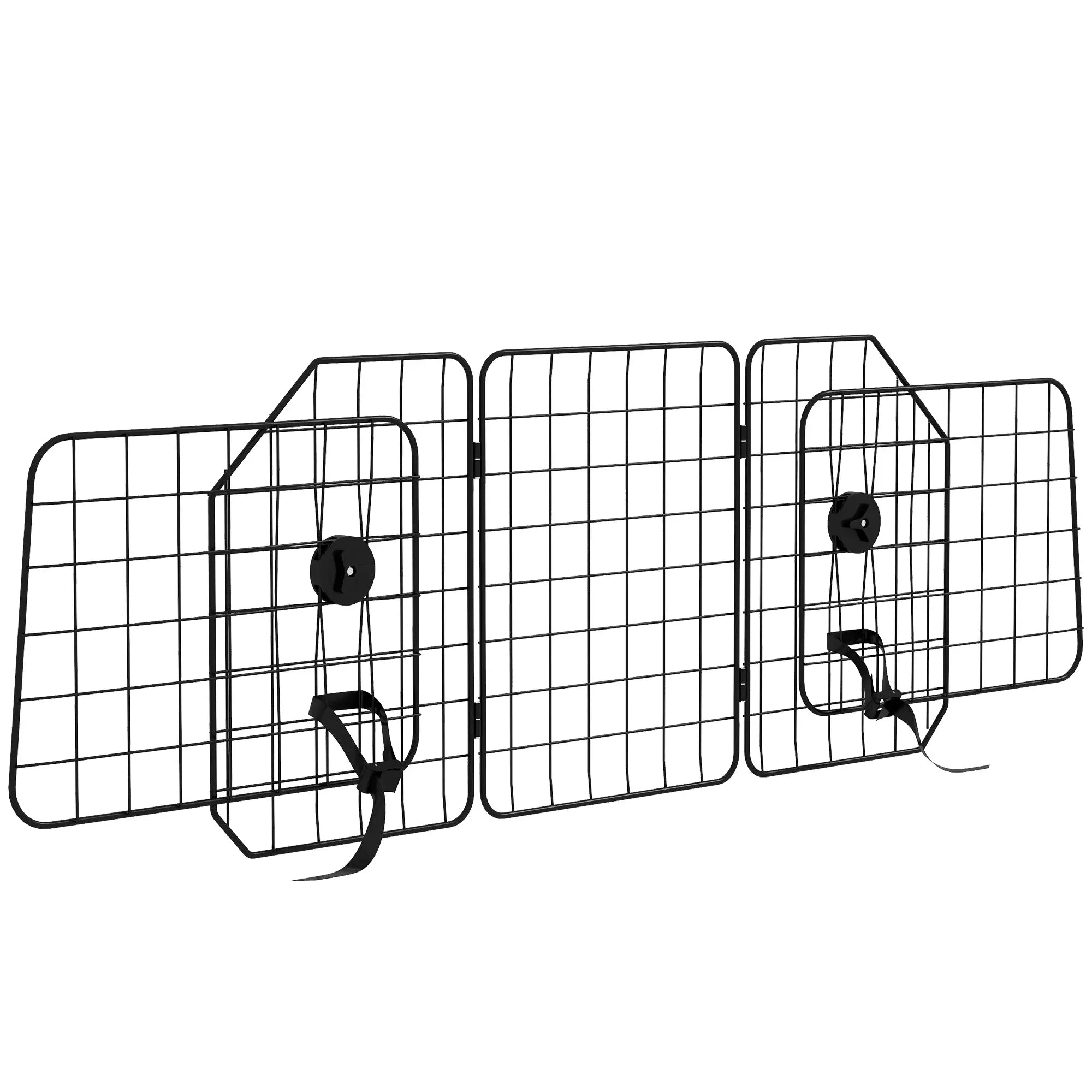 Dog Car Barrier, Adjustable SUV Trunk Divider, Heavy-Duty Steel Wire Mesh, Black Dog PlayPens at Gallery Canada