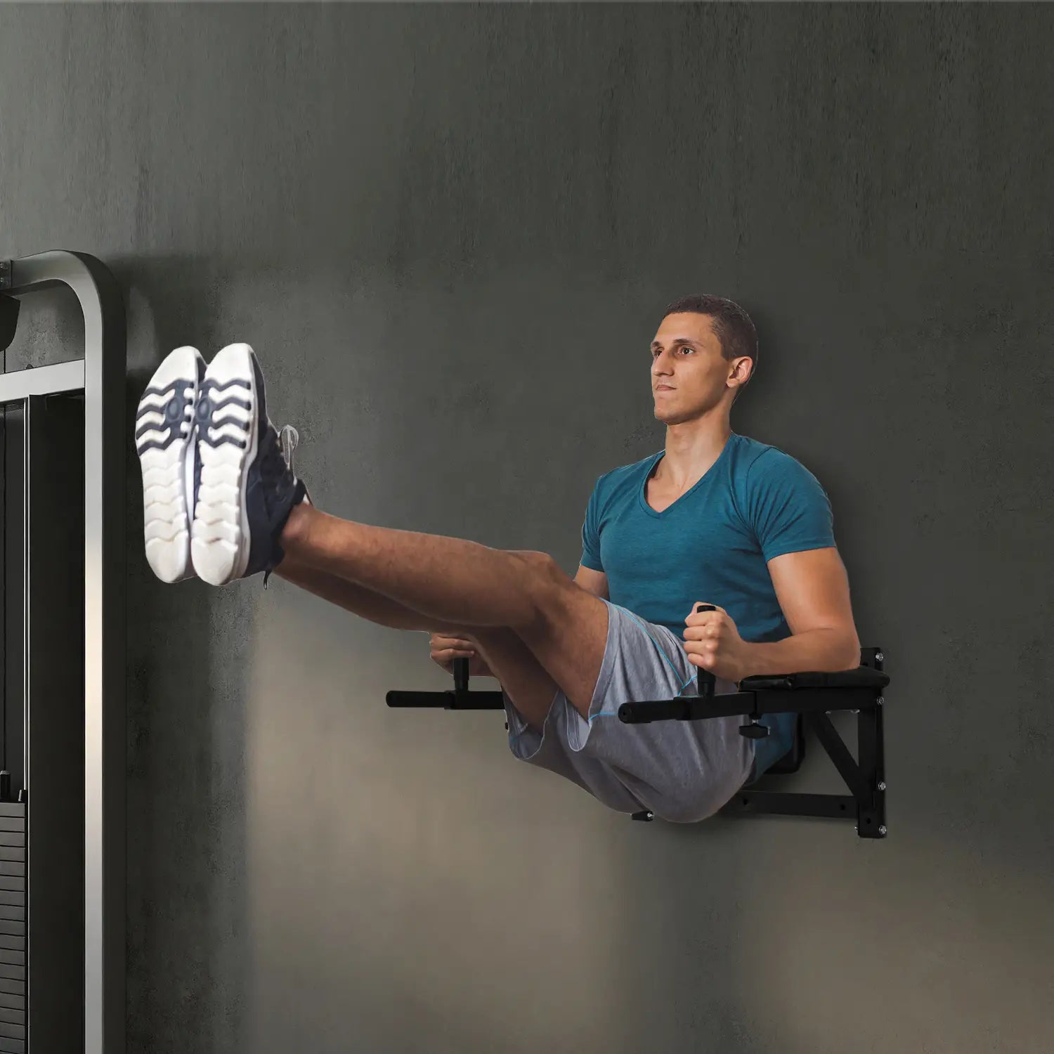 Wall Mounted Dip Station, Power Tower, Pull Up Bar, Black Pull Up Bars at Gallery Canada