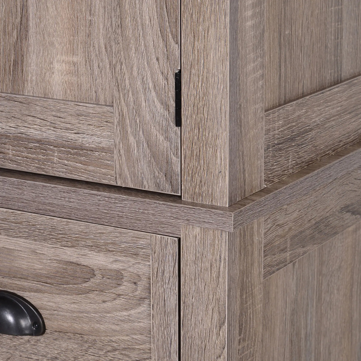 Kitchen Cabinet With 2 Drawers, MDF Board, Wood Grain Kitchen Pantry Cabinets at Gallery Canada