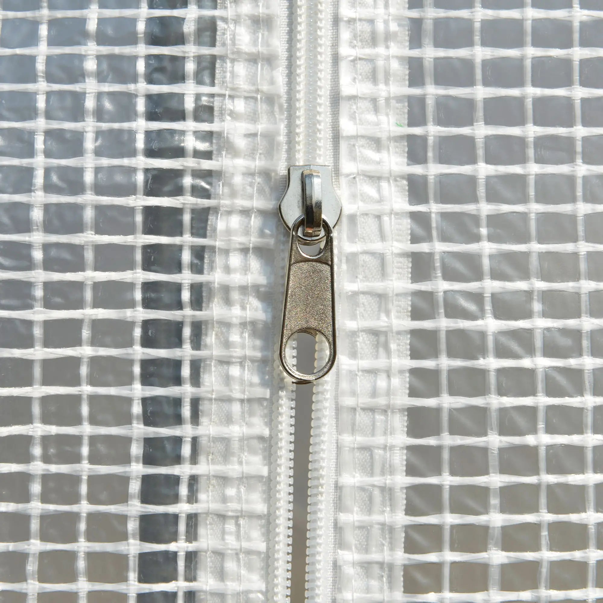 10' x 6.6' x 6.6' Walk-In Greenhouse, PE Cover, Zipper Doors, Mesh Windows, White Tunnel Greenhouses at Gallery Canada