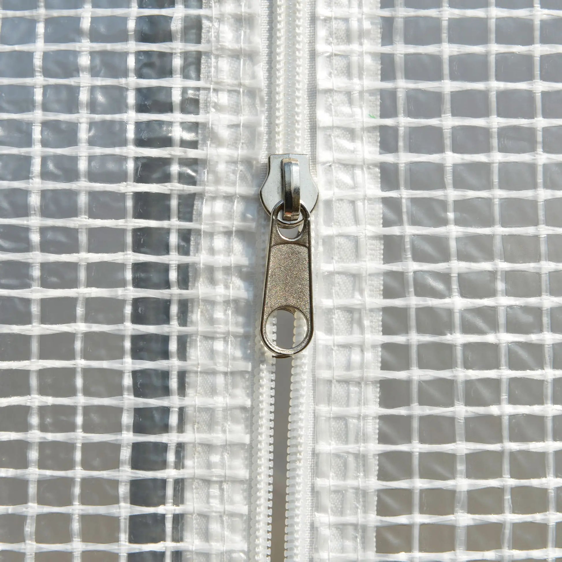 10' x 6.6' x 6.6' Walk-In Greenhouse, PE Cover, Zipper Doors, Mesh Windows, White Tunnel Greenhouses at Gallery Canada