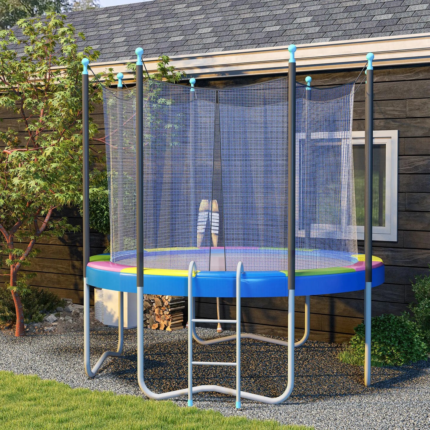 14FT Trampoline Spring Cover, Waterproof, Tear-Resistant, Multi-Colored Trampolines at Gallery Canada