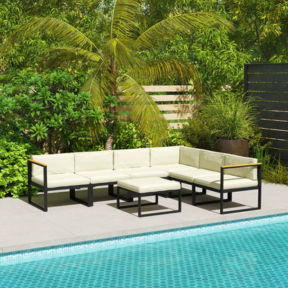 Replacement Cushions for Rattan Furniture, 14 Piece, Cream Patio Chair Cushions at Gallery Canada