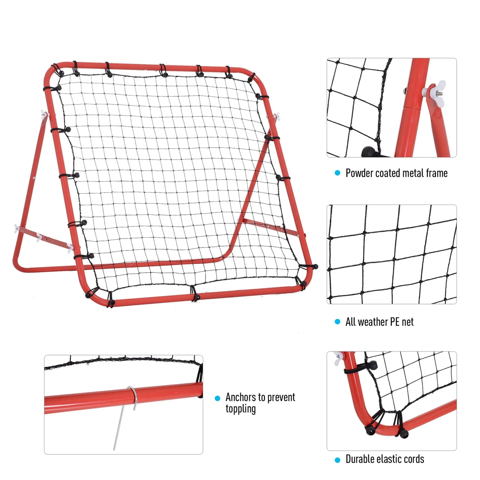 Volleyball Rebounder Net, Football Training Aid, Kickback Target, Red Football at Gallery Canada