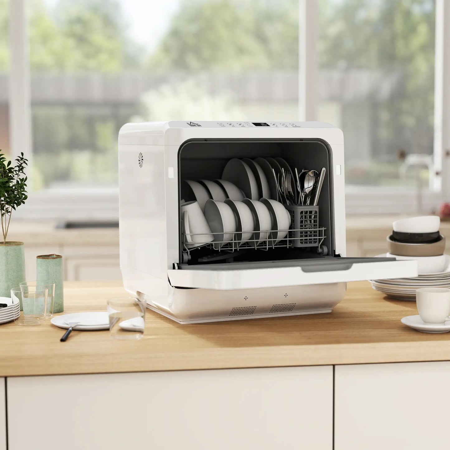 Portable Counter Dishwasher, 4 Place Settings, 5 Programs, Air-Dry Small Kitchen Appliances at Gallery Canada
