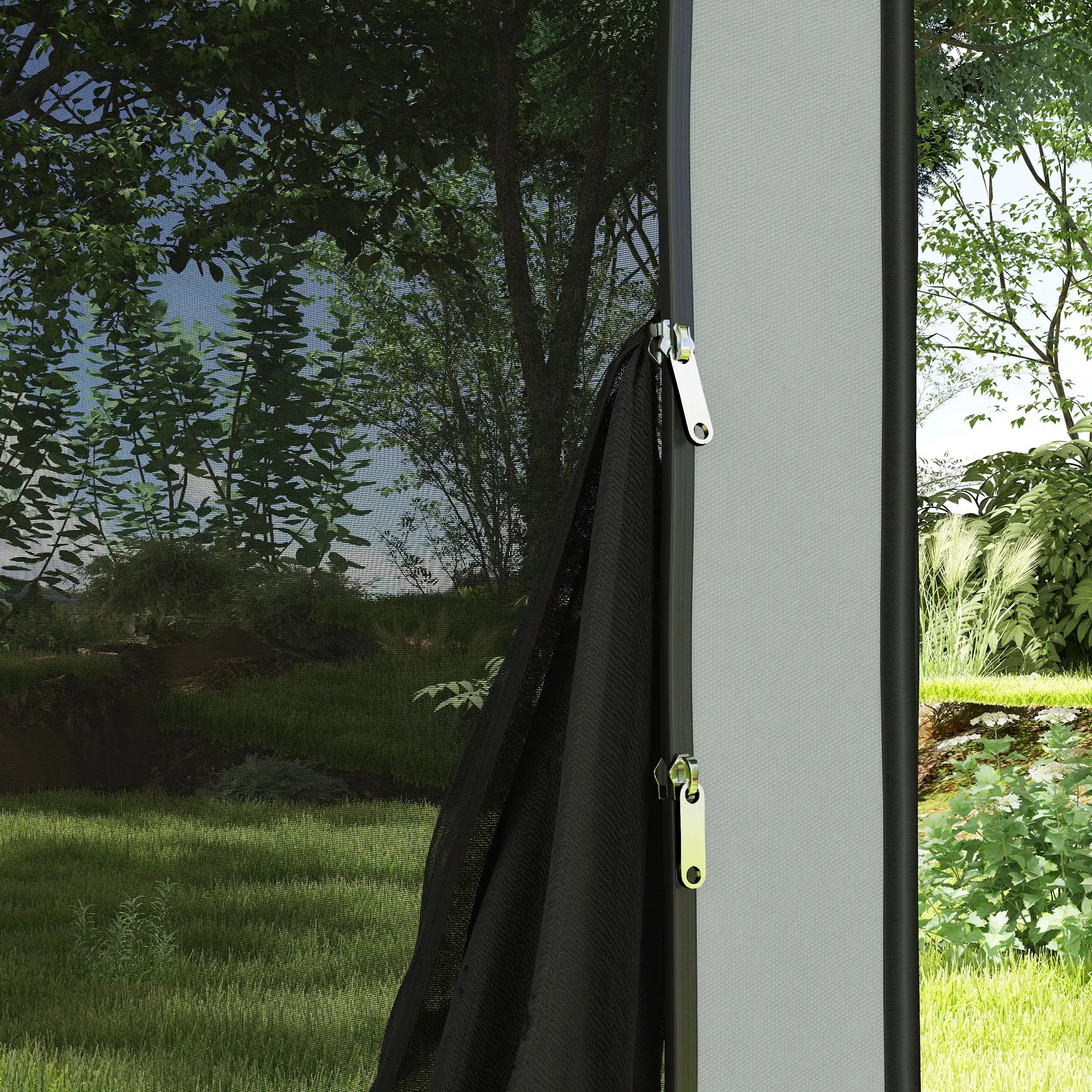 6x6ft Pop Up Screen Tent, UPF50+ Portable Camping Gazebo, Light Grey Camping Tents at Gallery Canada