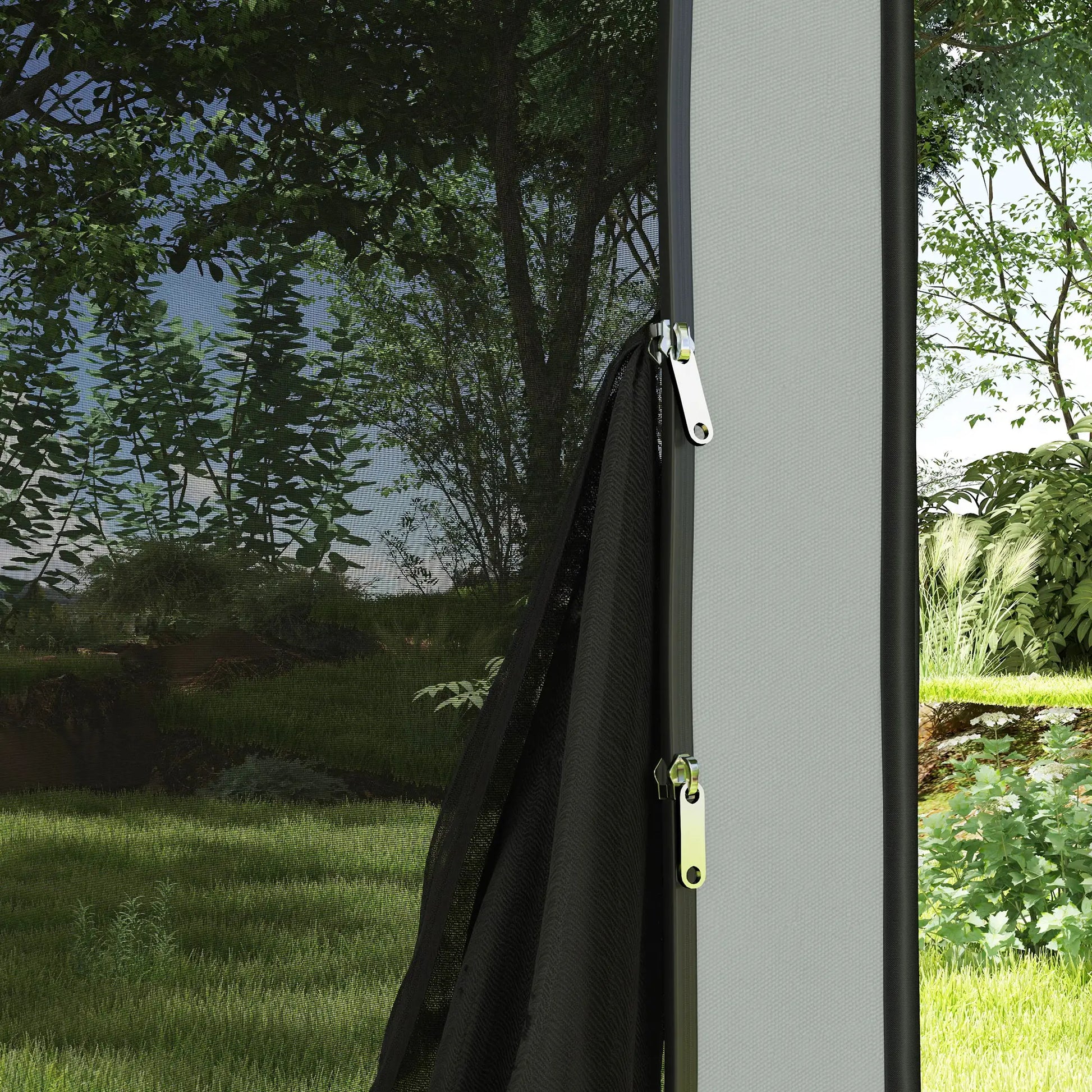 6x6ft Pop Up Screen Tent, UPF50+ Portable Camping Gazebo, Light Grey Camping Tents at Gallery Canada