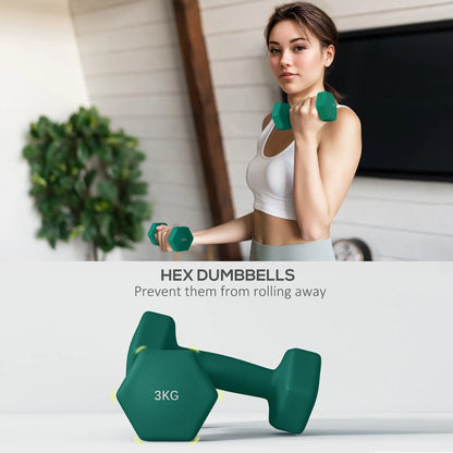 26 LBS Hex Dumbbell Set, Adjustable, Vertical Rack, Green Dumbbells & Barbells at Gallery Canada