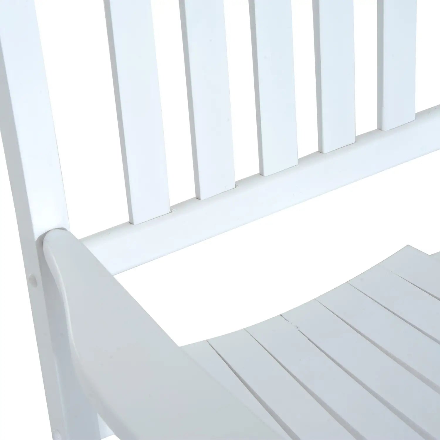Wooden Porch Rocking Chair, Single Leisure Reclining Armchair, White Outdoor Rocking Chairs at Gallery Canada