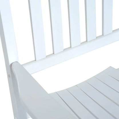 Wooden Porch Rocking Chair, Single Leisure Reclining Armchair, White Outdoor Rocking Chairs at Gallery Canada