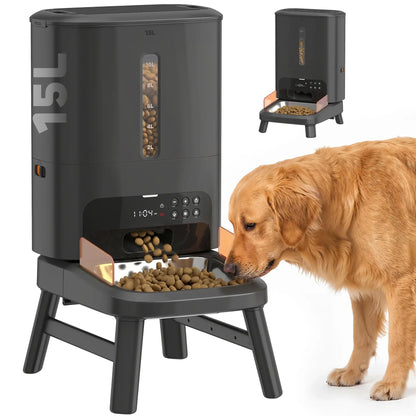 15L/63 Cups Anti-Clog Dog Feeder for Large Breeds Dog Bowls at Gallery Canada
