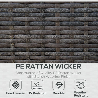 4pc Patio Furniture Set, Aluminum Frame, PE Rattan, 2 Sofas, 1 Loveseat, Coffee Table, Tempered Glass Top, Black, Grey Patio Furniture Sets at Gallery Canada