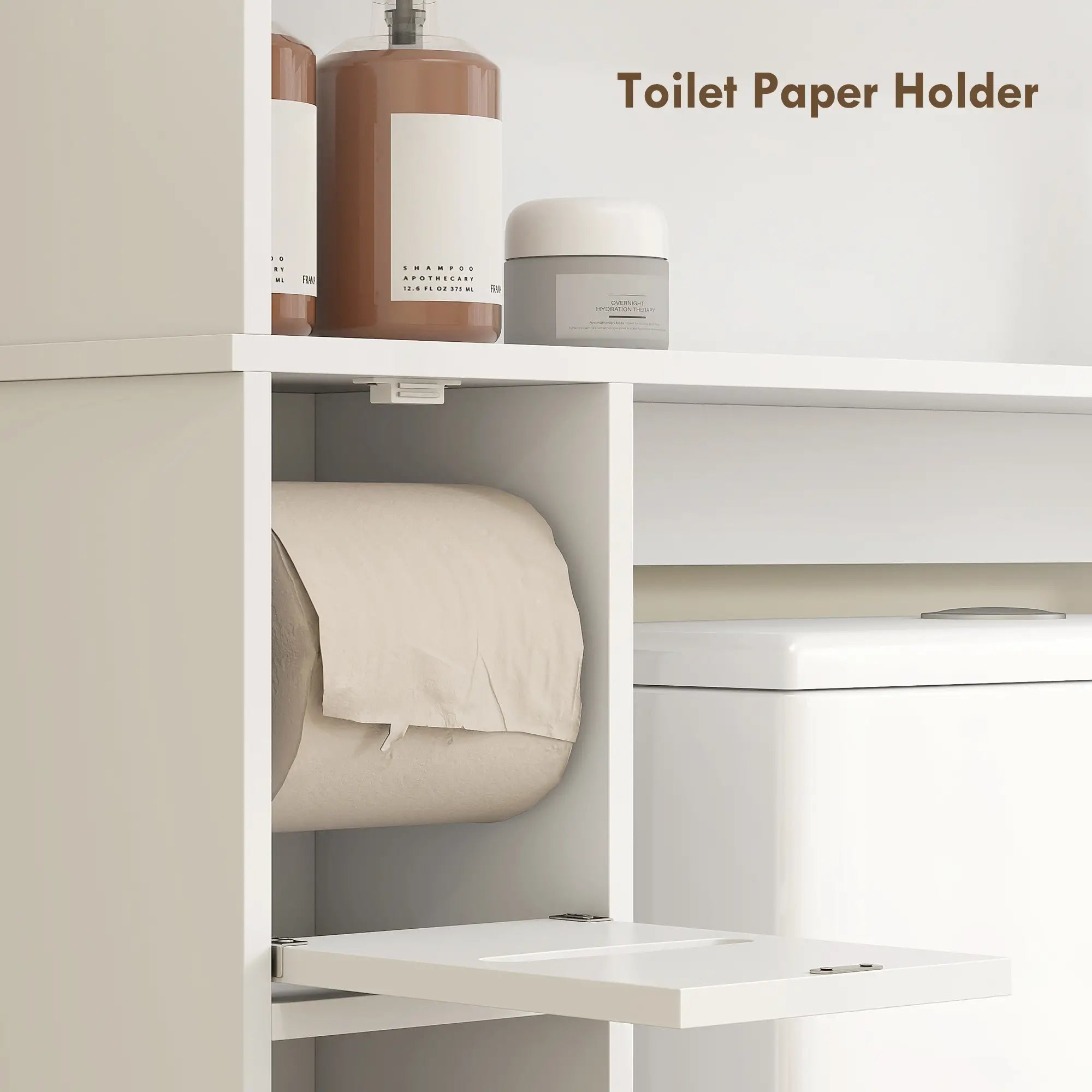 Over Toilet Storage Cabinet, Adjustable Shelf, Toilet Paper Holder Bathroom Cabinets at Gallery Canada
