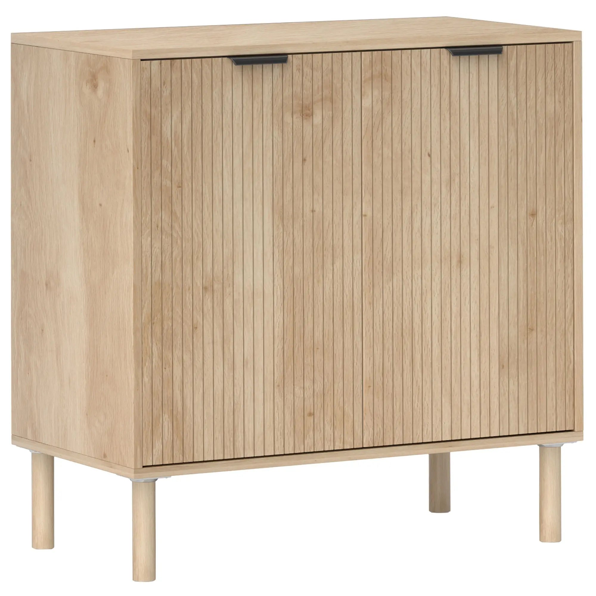 Accent Cabinet with Doors, Adjustable Shelf, Wood Legs, Oak Storage Cabinets at Gallery Canada